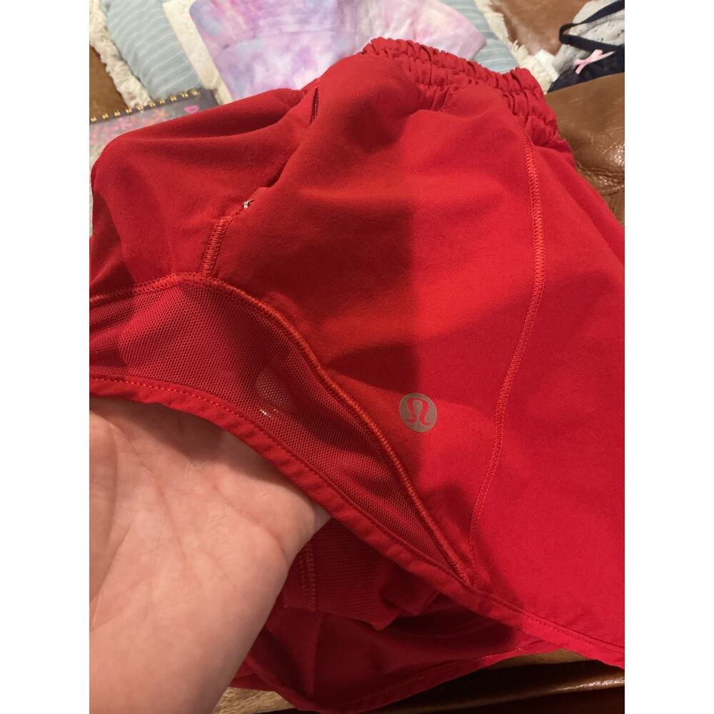 Lululemon Hotty Hot Short II 2.5 Athleisure Running Patriotic Workout Athletic 8 - Picture 12 of 14